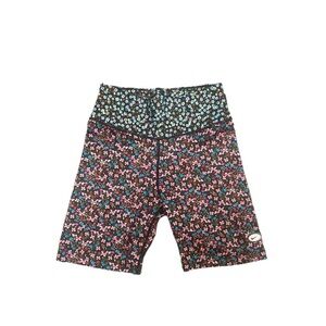 Nike One Bike Shorts Women’s High Rise Floral Printed Multi CZ1106-895 sz Small
